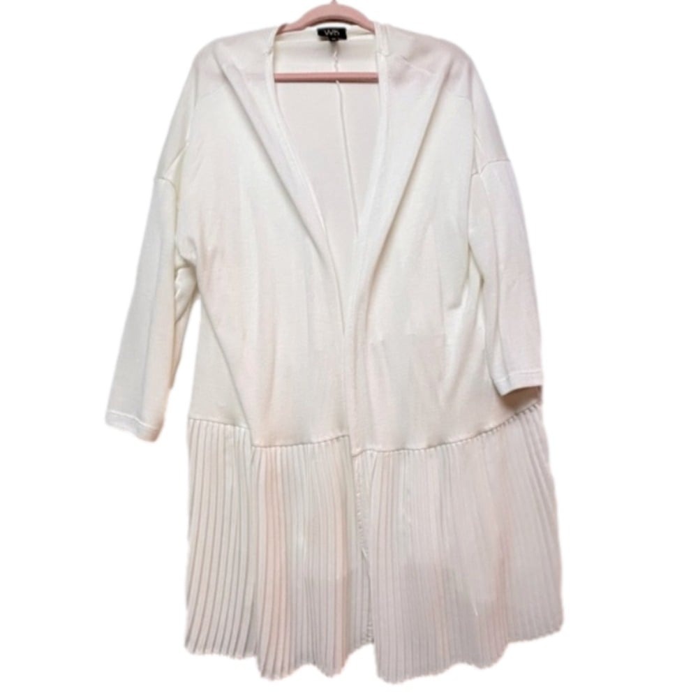 W5 Women's Sand Cardigan Sweater Size 3X Translucent Cover-up Coastal NWOT